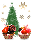 クリスマス☆カップケーキストラップ